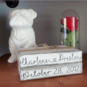 Distressed Wood Blocks - Book Style